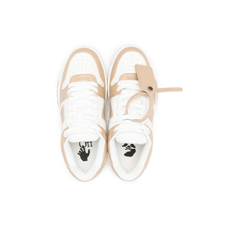 OFF WHITE Out Of Office Low Top Sneaker 'Tan White' Women's