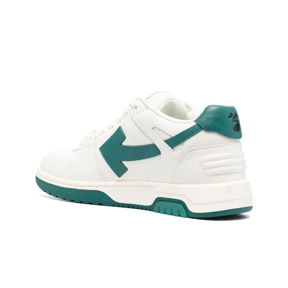 OFF WHITE Out Of Office Ooo Low Tops White Green FW22