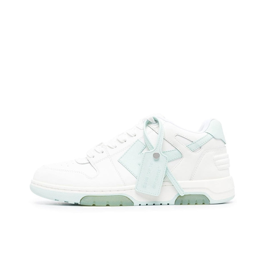 OFF WHITE Out Of Office Low Top Sneakers 'White Teal'