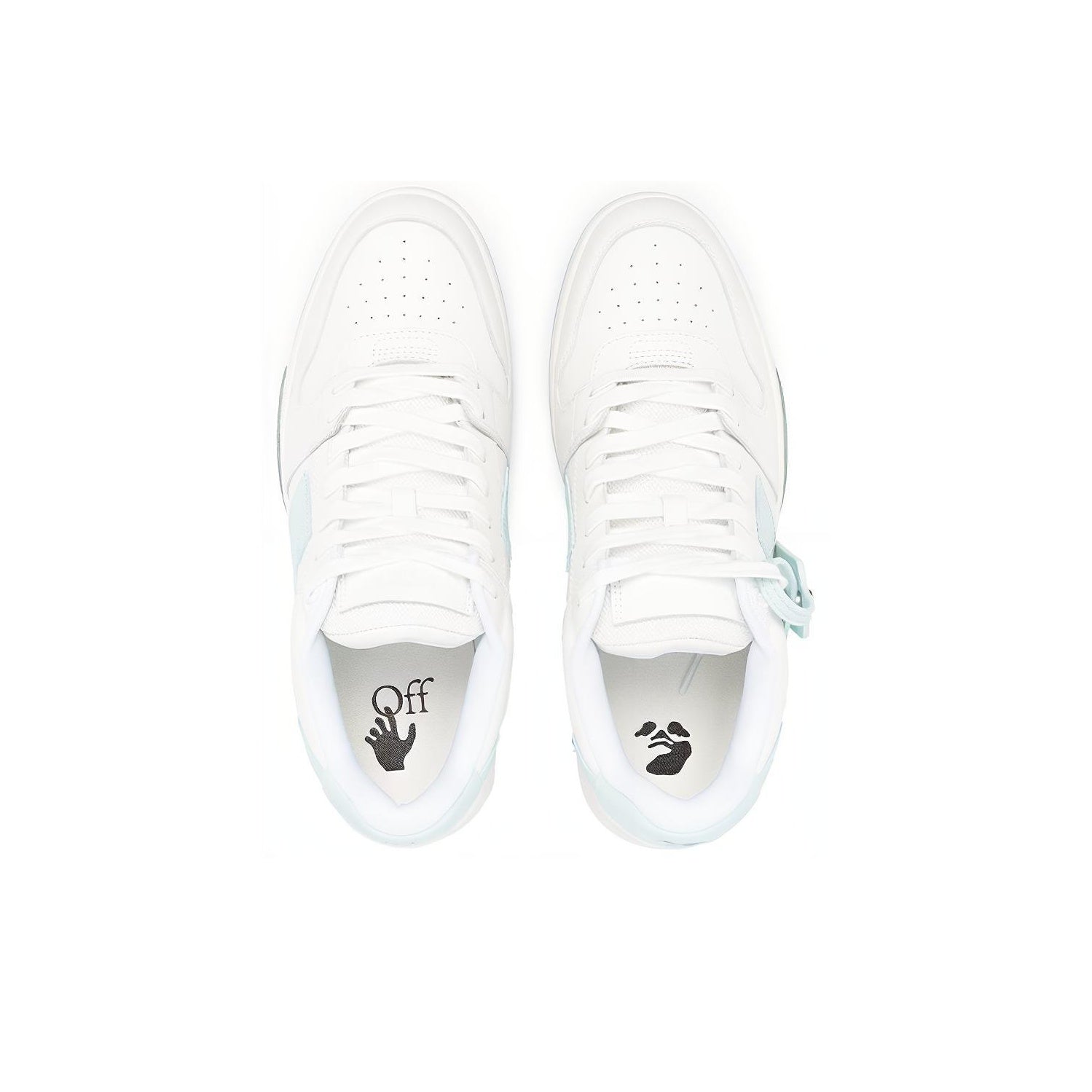 OFF WHITE Out Of Office Low Top Sneakers 'White Teal'