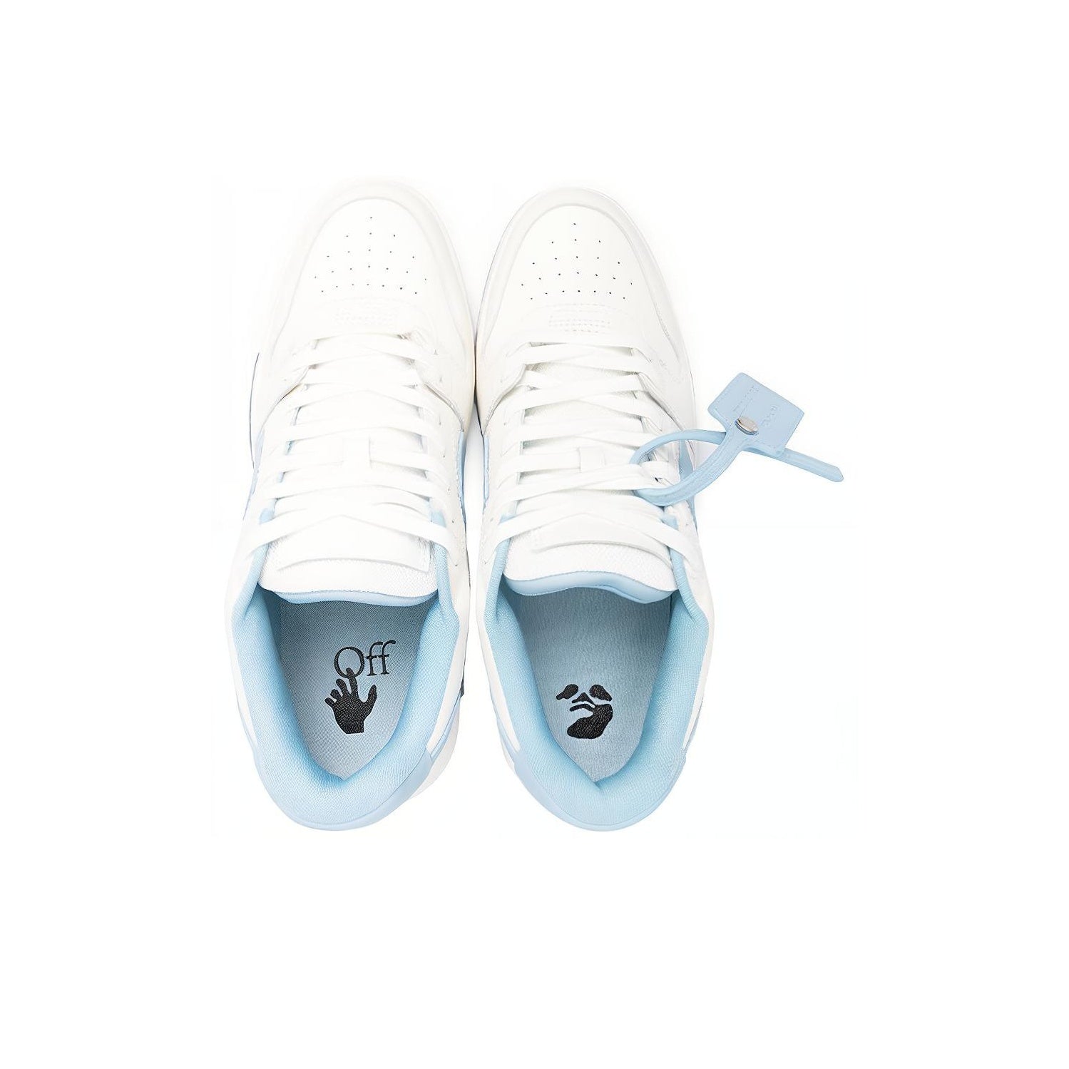 OFF WHITE Out Of Office Leather Sneakers 'White Blue'