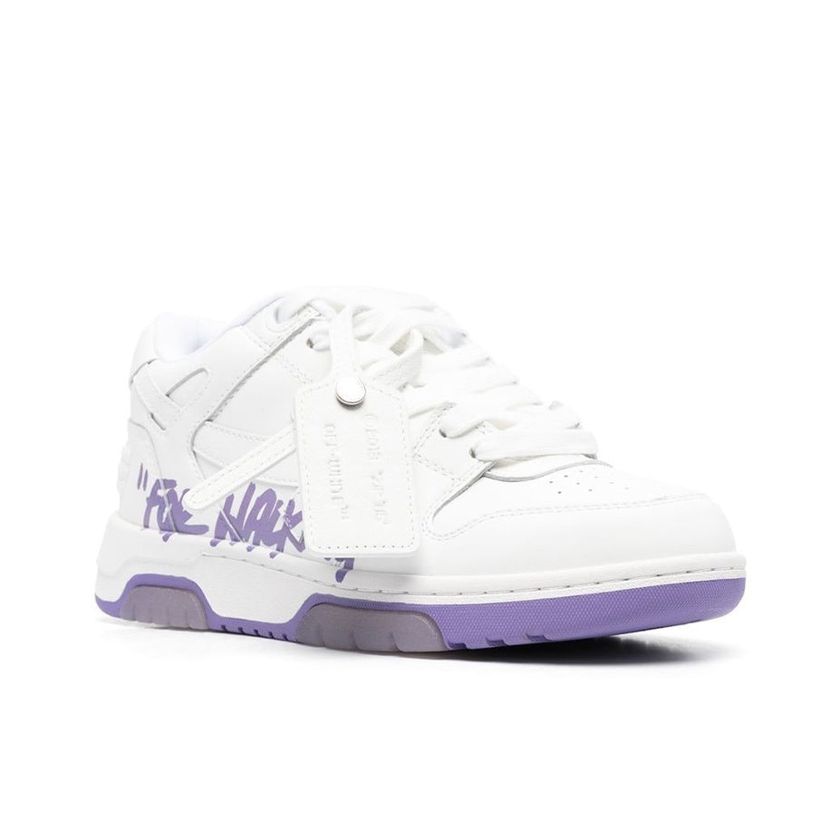 OFF WHITE Out Of Office Ooo 'For Walking' Low Tops White Lilac Women's