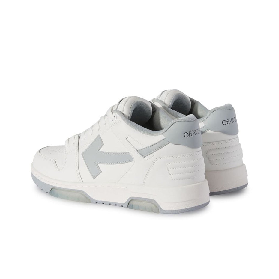OFF WHITE Out Of Office Leather Sneakers 'Grey White'