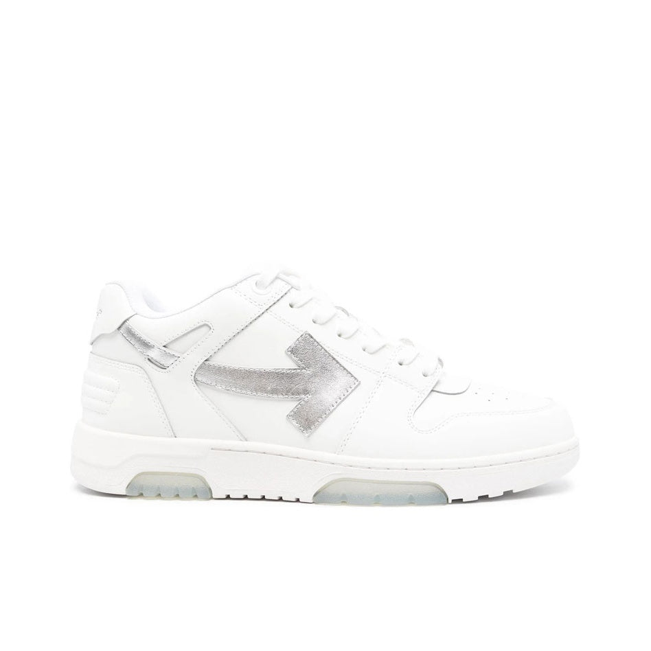 OFF WHITE Out Of Office Ooo Low Tops White Silver