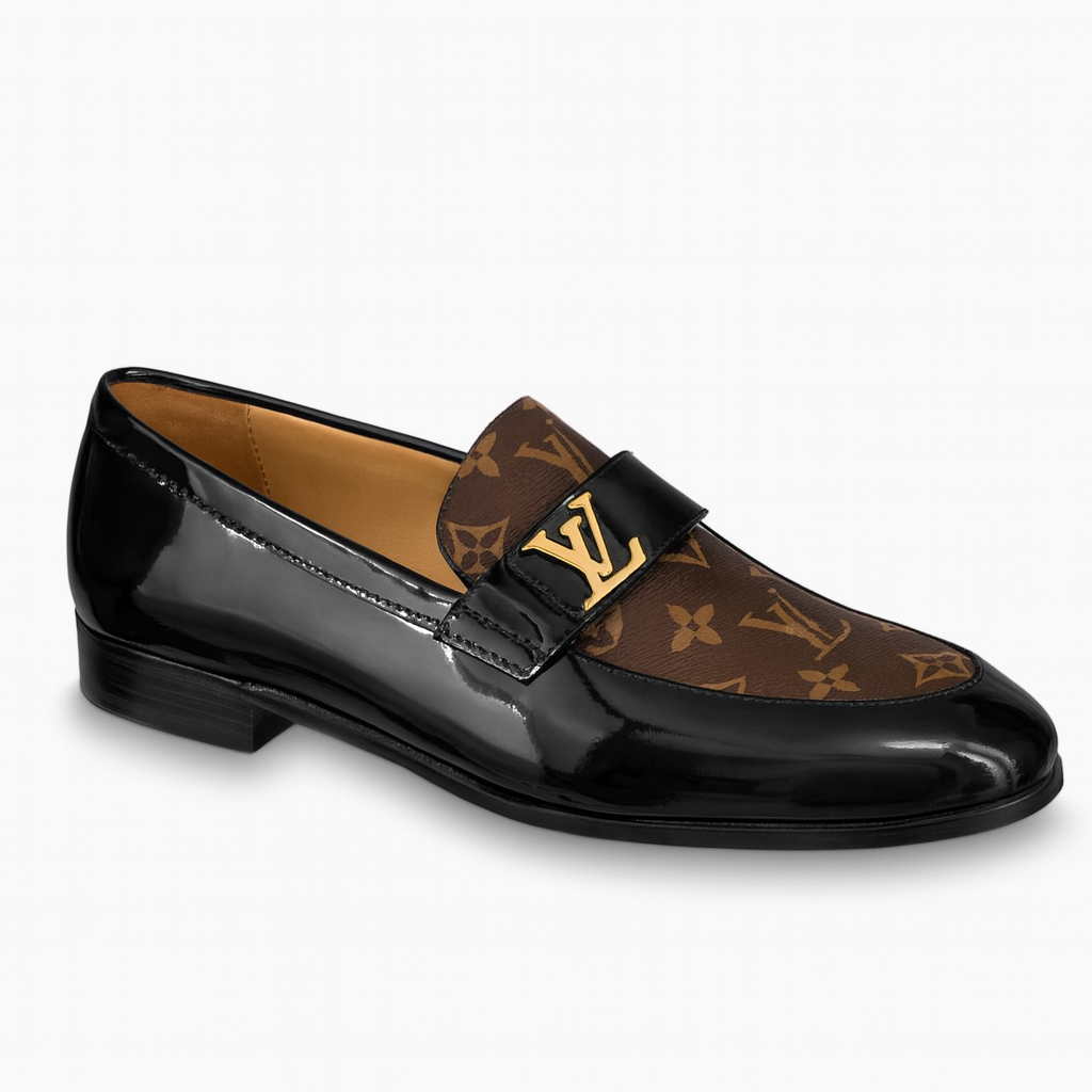 Men's Luxury Patent Leather Loafers
Elegant Monogram Shoes