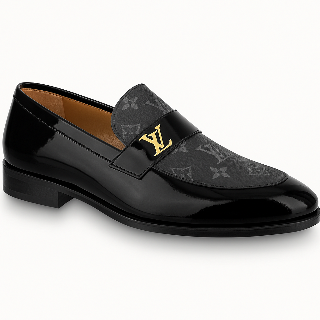 Men's Luxury Patent Leather Loafers
Elegant Monogram Shoes