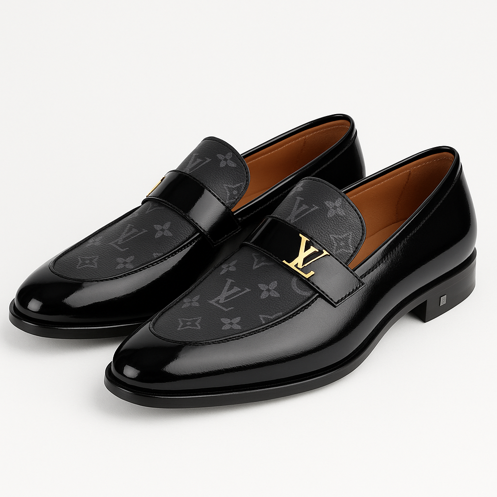 Men's Luxury Patent Leather Loafers
Elegant Monogram Shoes
